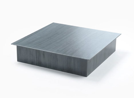 Nendo patterns glass furniture for Glasitalia with brush strokes