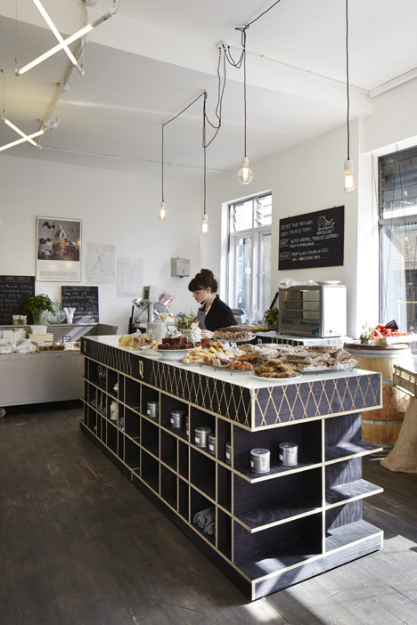 Quality Chop Shop butcher by Fraher Architects references food crates and packaging