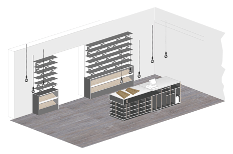 Quality Chop Shop butcher by Fraher Architects references food crates and packaging