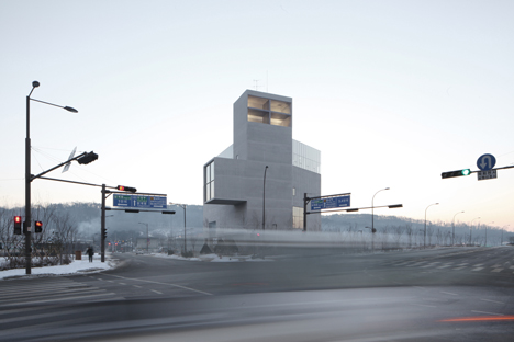 Nameless Architecture adds concrete church to growing Korean town