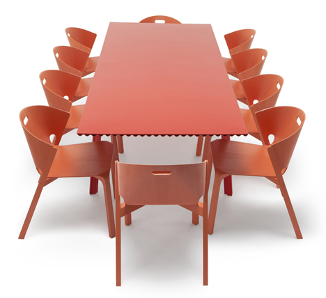 Ripple Table 2.0 by Benjamin Hubert