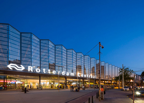 Rotterdam Centraal station redevelopment by Benthem Crouwel Architects, MVSA Architects and West 8