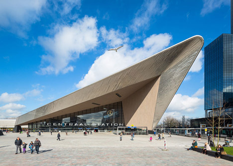 Rotterdam Centraal station redevelopment by Benthem Crouwel Architects, MVSA Architects and West 8