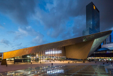 Rotterdam Centraal station redevelopment by Benthem Crouwel Architects, MVSA Architects and West 8