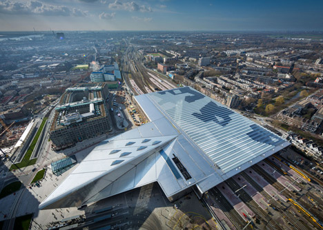 Rotterdam Centraal station redevelopment by Benthem Crouwel Architects, MVSA Architects and West 8