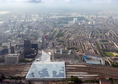 Rotterdam Centraal station redevelopment by Benthem Crouwel Architects, MVSA Architects and West 8
