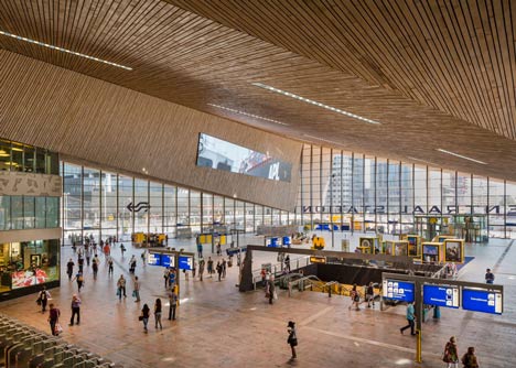 Rotterdam Centraal station redevelopment by Benthem Crouwel Architects, MVSA Architects and West 8