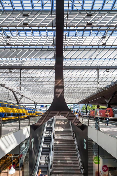 Rotterdam Centraal station redevelopment by Benthem Crouwel Architects, MVSA Architects and West 8