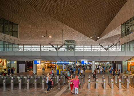 Rotterdam Centraal station redevelopment by Benthem Crouwel Architects, MVSA Architects and West 8