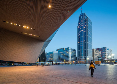 Rotterdam Centraal station redevelopment by Benthem Crouwel Architects, MVSA Architects and West 8