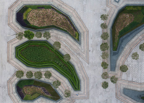 Sowwah Square by Martha Schwartz Partners