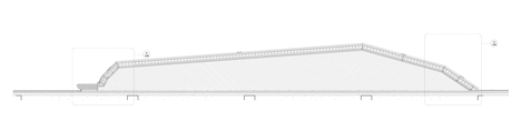 Landform section of Sowwah Square by Martha Schwartz Partners