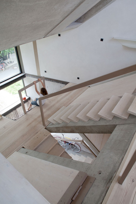 Townhouse B14 by XTH-berlin has slanted walls and doors
