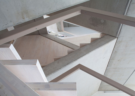 Townhouse B14 by XTH-berlin has slanted walls and doors