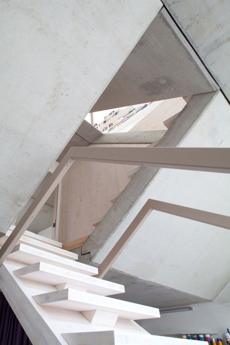 Townhouse B14 by XTH-berlin has slanted walls and doors