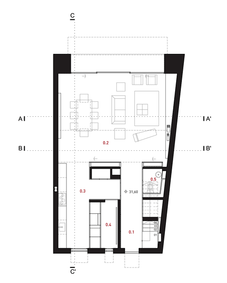 Parede 11 house by Humberto Conde has hinged protective panels