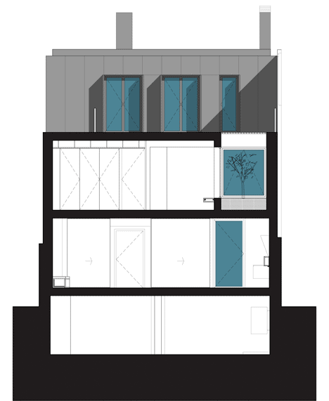 Parede 11 house by Humberto Conde has hinged protective panels