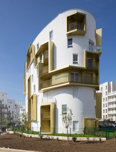 Franco-Prussian war site hosts block of flats by Guérin & Pedroza Architects