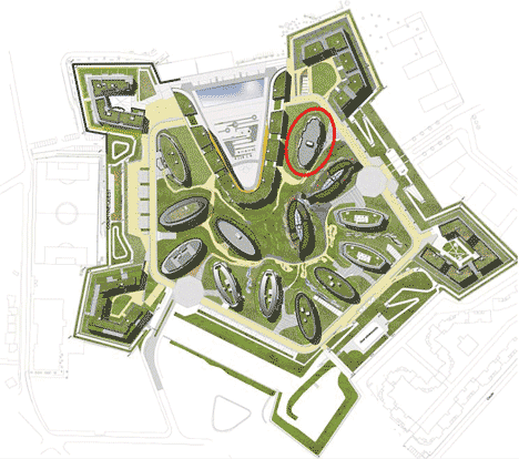 Franco-Prussian war site hosts block of flats by Guérin & Pedroza Architects