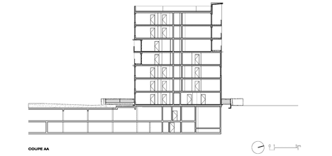 Franco-Prussian war site hosts block of flats by Guérin & Pedroza Architects