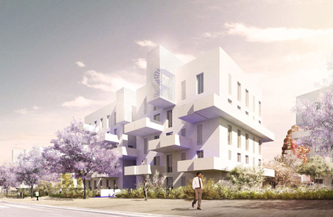 Walls of foliage will surround the towers of Gardens of Anfa by Maison Edouard Francois