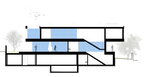 Section two of 07CBE house by Spaceworkers