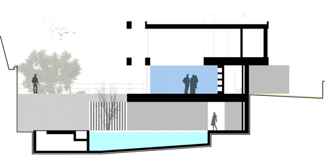 Section three of 07CBE house by Spaceworkers