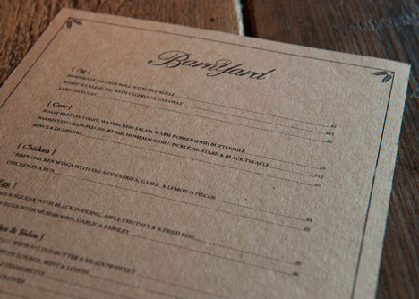 Barnyard Soho restaurant by Brinkworth