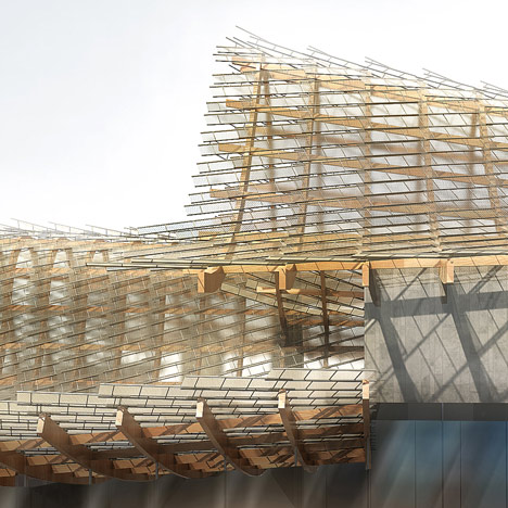 China's pavilion for Milan 2015 expo to feature wavy roof and indoor crop field