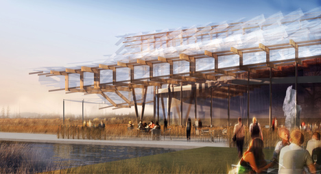China's pavilion for Milan 2015 expo to feature wavy roof and indoor crop field
