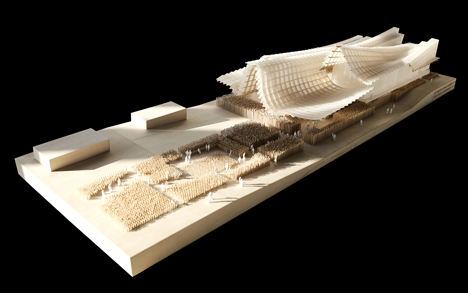 China's pavilion for Milan 2015 expo to feature wavy roof and indoor crop field