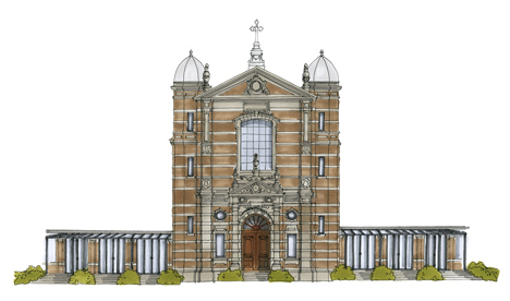 Church renovated into a restaurant in Antwerp by Piet Boon