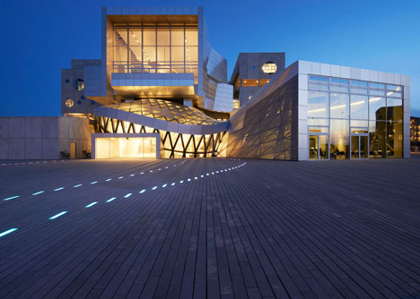 Coop Himmelb(l)au's House of Music concert hall in Aalborg, Denmark