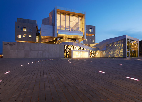 Coop Himmelb(l)au's House of Music concert hall in Aalborg, Denmark