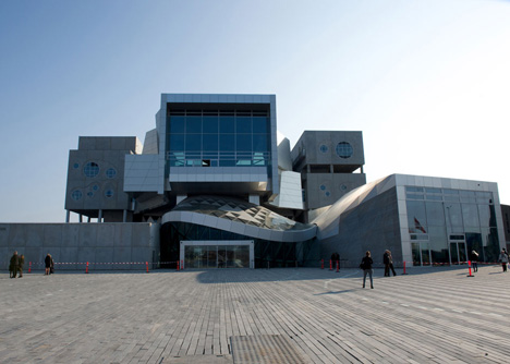 Coop Himmelb(l)au's House of Music concert hall in Aalborg, Denmark
