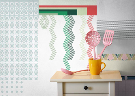 Cut and Paste Wallpaper by All The Fruits