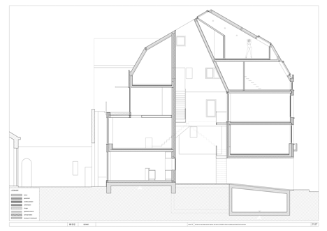 Section one of GEWAD apartments by Atelier Vens Vanbelle