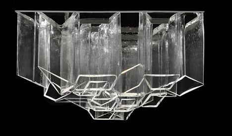Daniel Libeskind creates chandelier from shafts of crystal for Lasvit