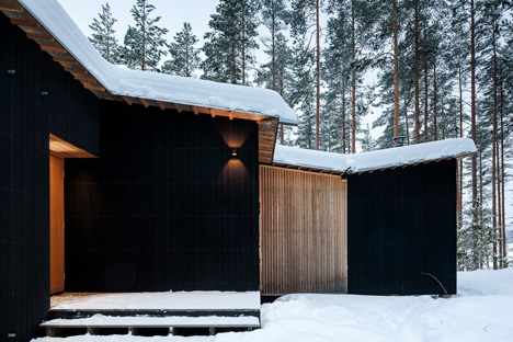 Villa Kettukallio by Playa Architects provides a woodland holiday home