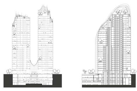 MAD's mountain-inspired Chaoyang Park Plaza breaks ground in Beijing