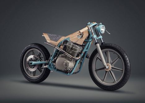 Motorbike reinterpreted as a furniture piece by JoeVelluto