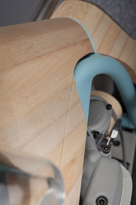 Motorbike reinterpreted as a furniture piece by JoeVelluto