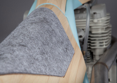 Motorbike reinterpreted as a furniture piece by JoeVelluto