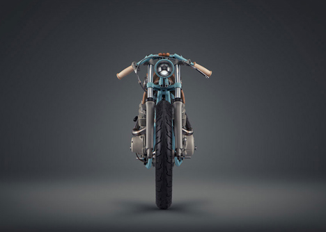 Motorbike reinterpreted as a furniture piece by JoeVelluto