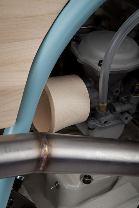 Motorbike reinterpreted as a furniture piece by JoeVelluto