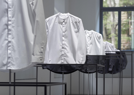 Nendo uses Cos shirt for installation centrepiece in Milan