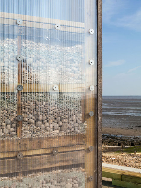 New beach huts at Southend on Sea by Pedder and Scampton Architects