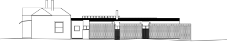 South elevation of Northcote Residence by Wolveridge Architects