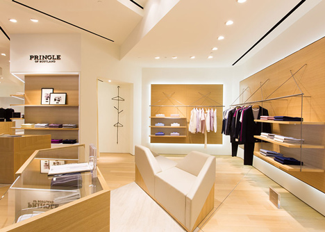 Pringle of Scotland store in Chengdu by Atelier Oi