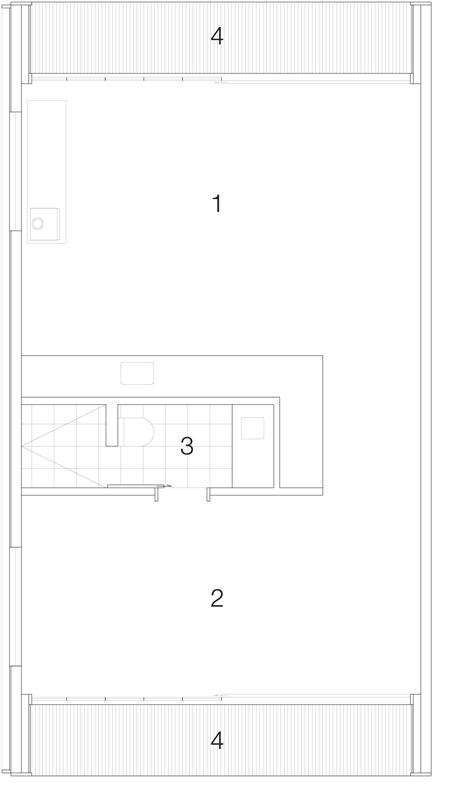 Floor plan of Pump House by Branch Studio Architects
